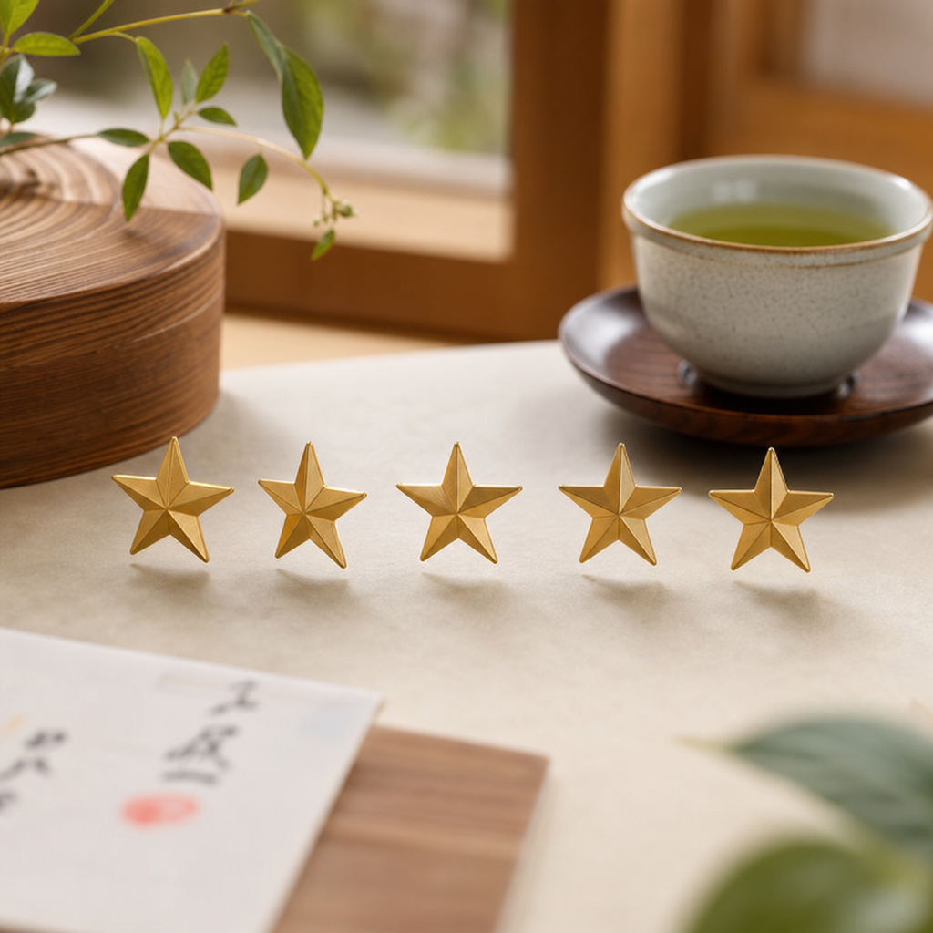 5つ星の評価イメージ